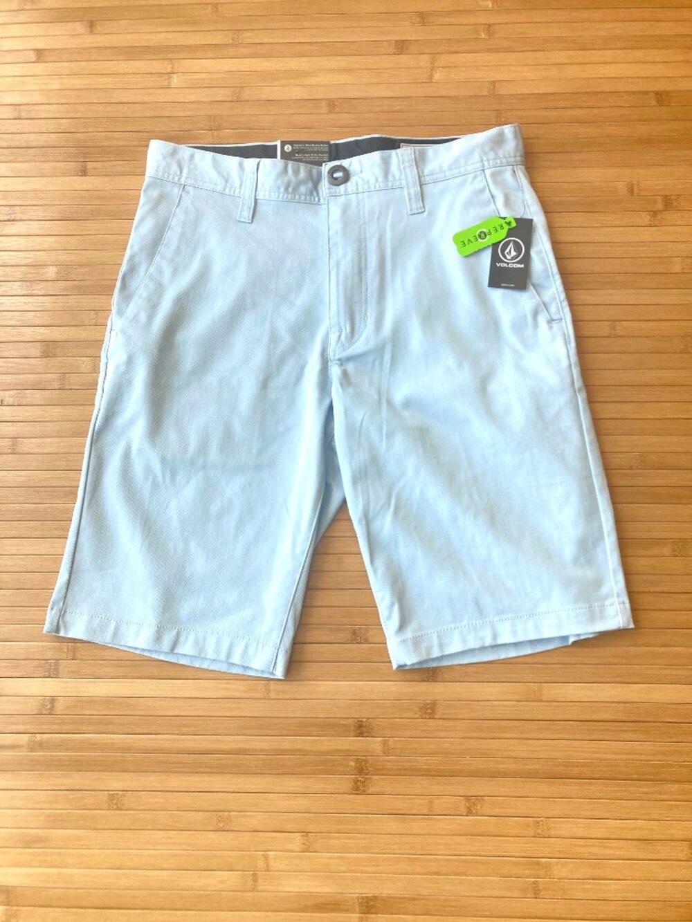 Volcom Frickin Modern Straight Chino Shorts Mens 30 Carolina Blue NWT